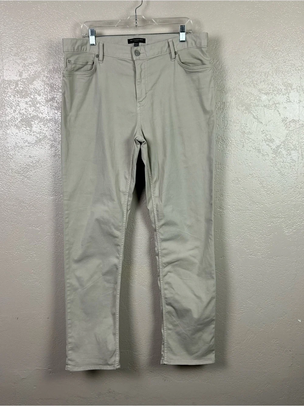 Banana Republic Light Beige Slim Chinos